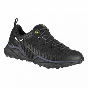 Men Salewa Dropline Gtx Hiking Shoes Black | S-0578641