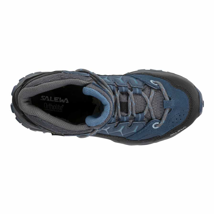 Kids' Salewa Alp Trainer Mid Gtx Sneakers Dark Blue / Grey | S-3705941