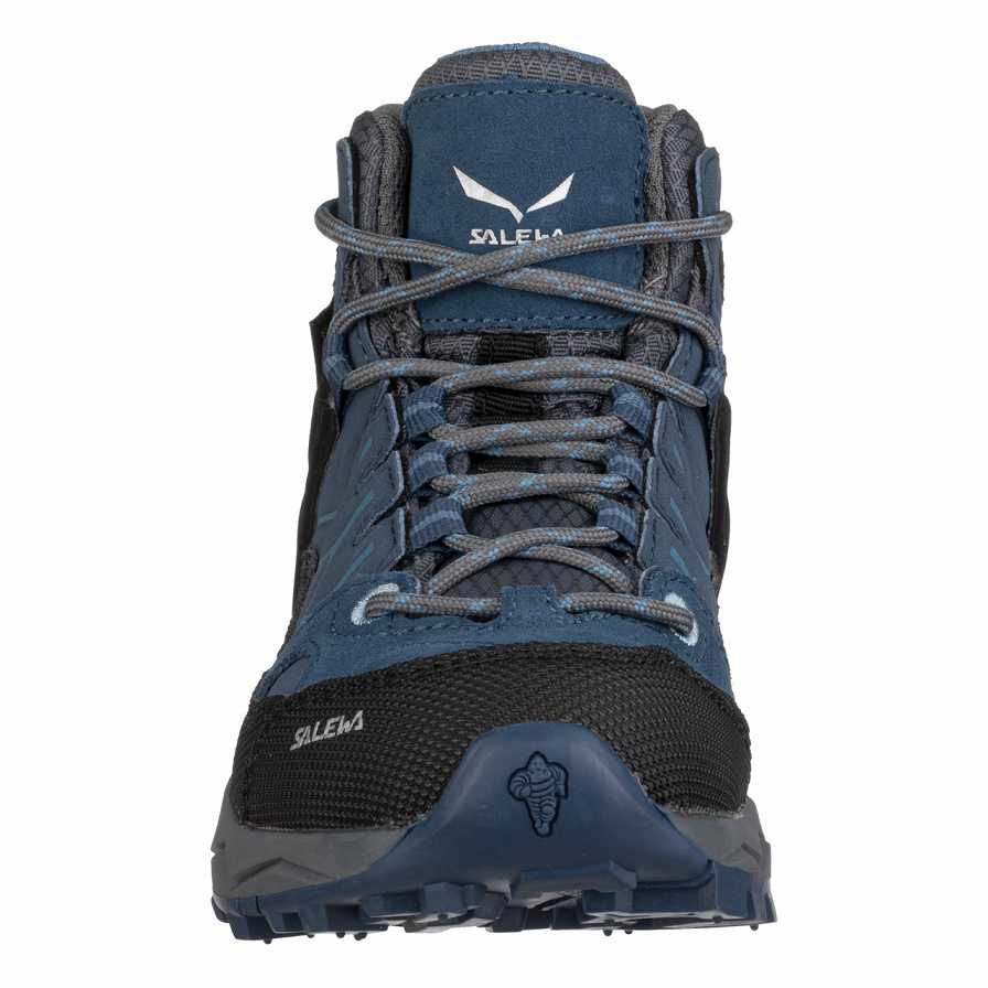 Kids' Salewa Alp Trainer Mid Gtx Sneakers Dark Blue / Grey | S-3705941