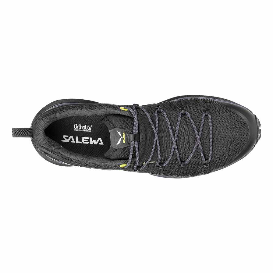 Men Salewa Dropline Gtx Hiking Shoes Black | S-0578641