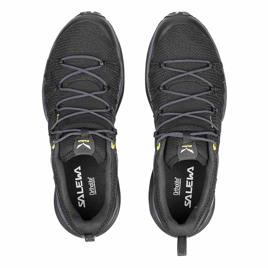 Men Salewa Dropline Gtx Hiking Shoes Black | S-0578641