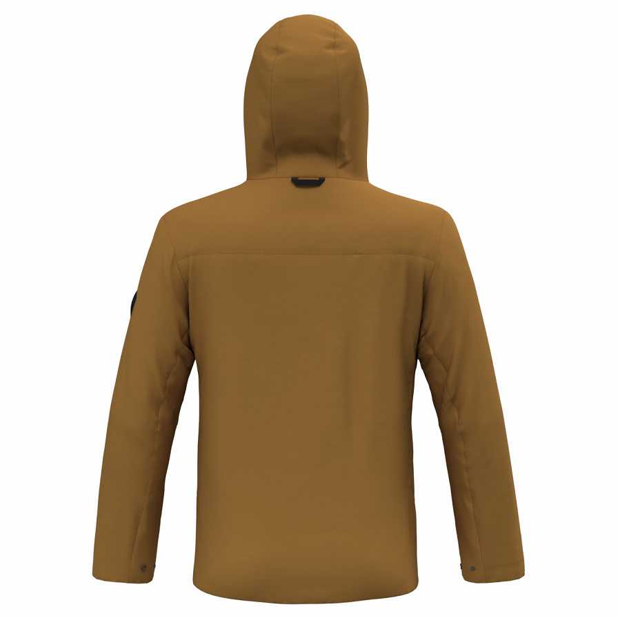 Men Salewa Fanes 2l Ptx 2/1 Insulated Jackets Beige Brown | S-1935706