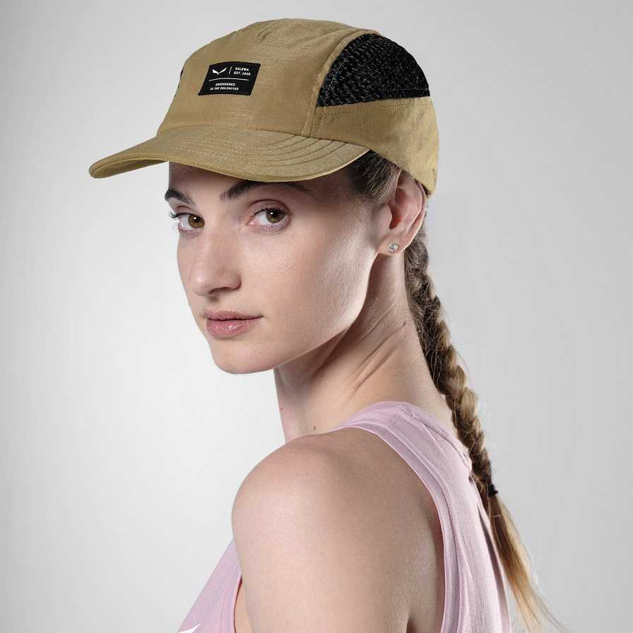 Men Salewa Hemp Flex 5 Cap Beige Brown | S-5319286