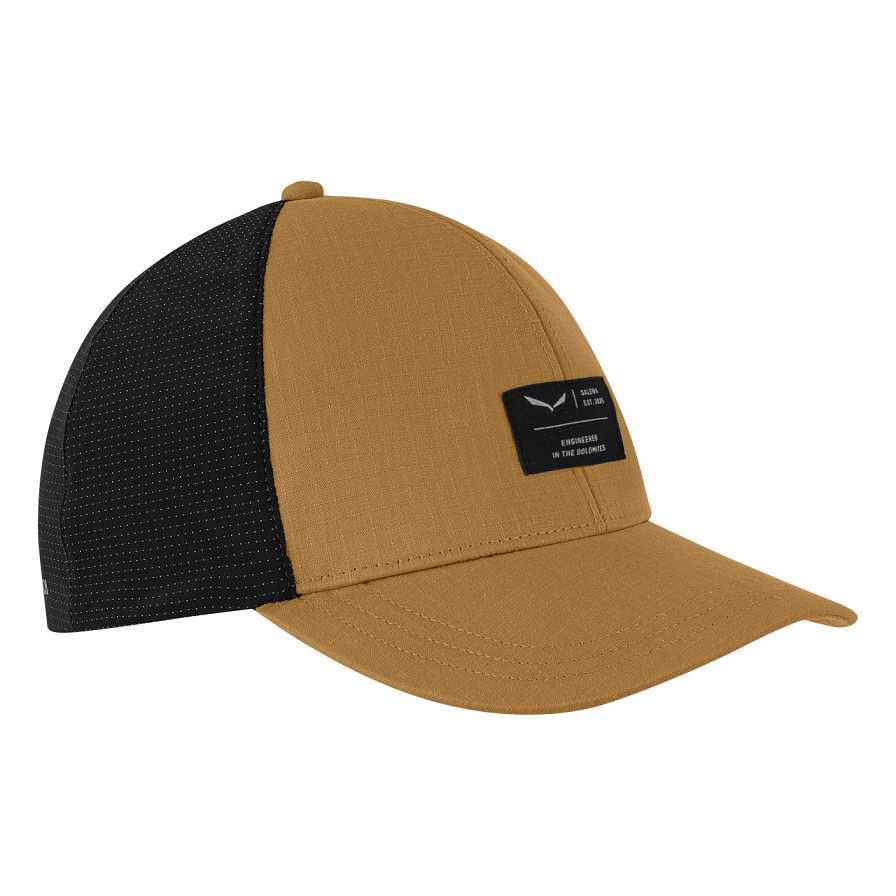 Men Salewa Hemp Flex Cap Brown | S-4315268