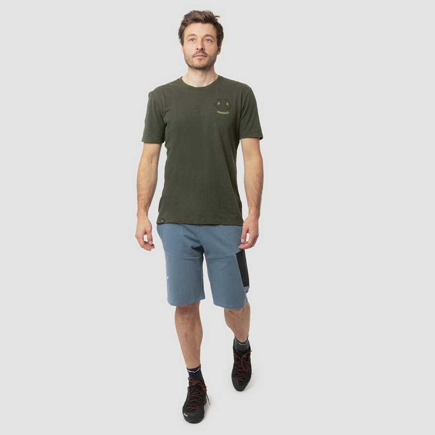 Men Salewa Lavaredo Hemp Train Shorts Blue | S-1237856