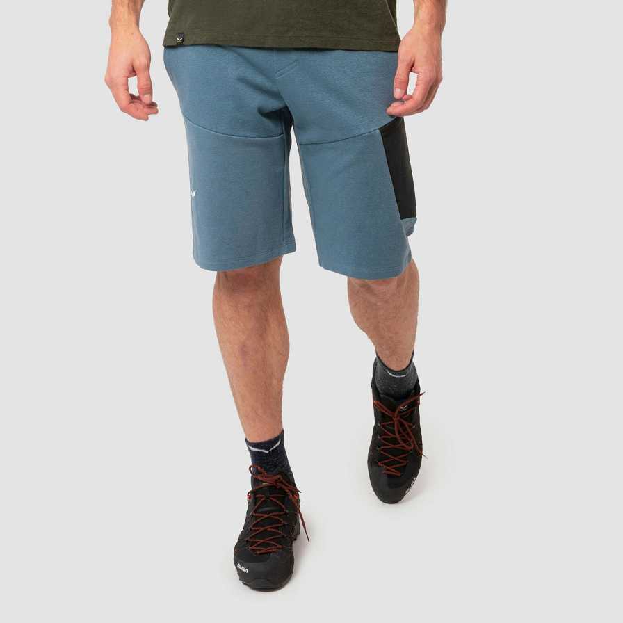 Men Salewa Lavaredo Hemp Train Shorts Blue | S-1237856