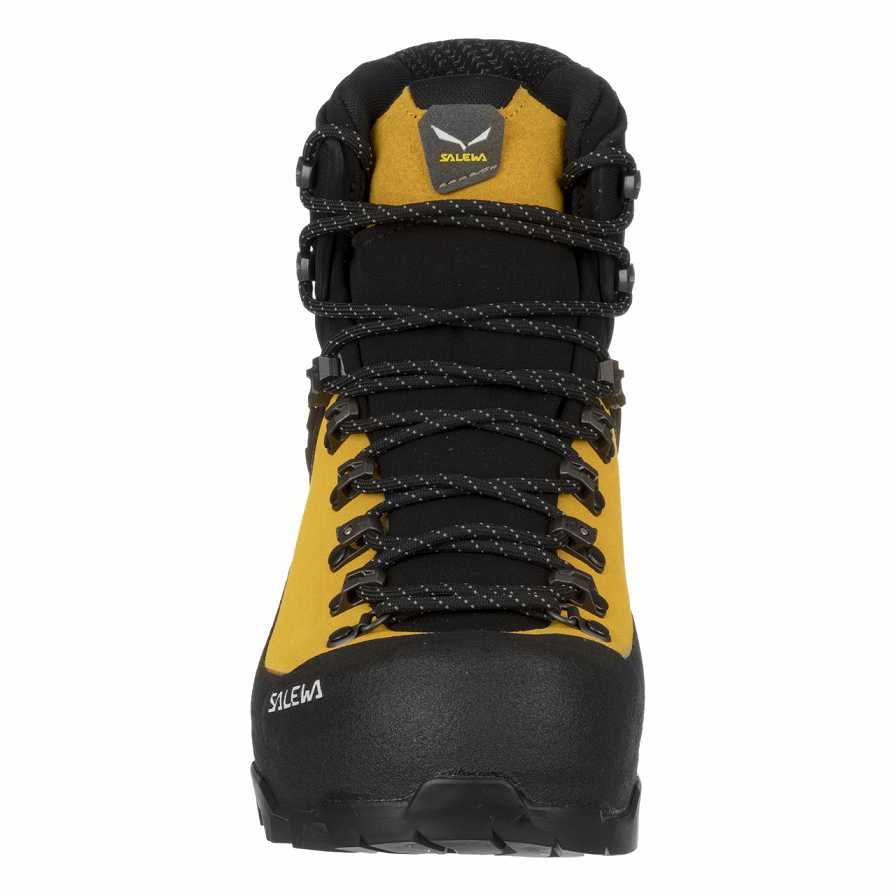 Men Salewa Ortles Ascent Mid GORE-TEX® Mountaineering Boots Yellow Gold / Black | S-0524317