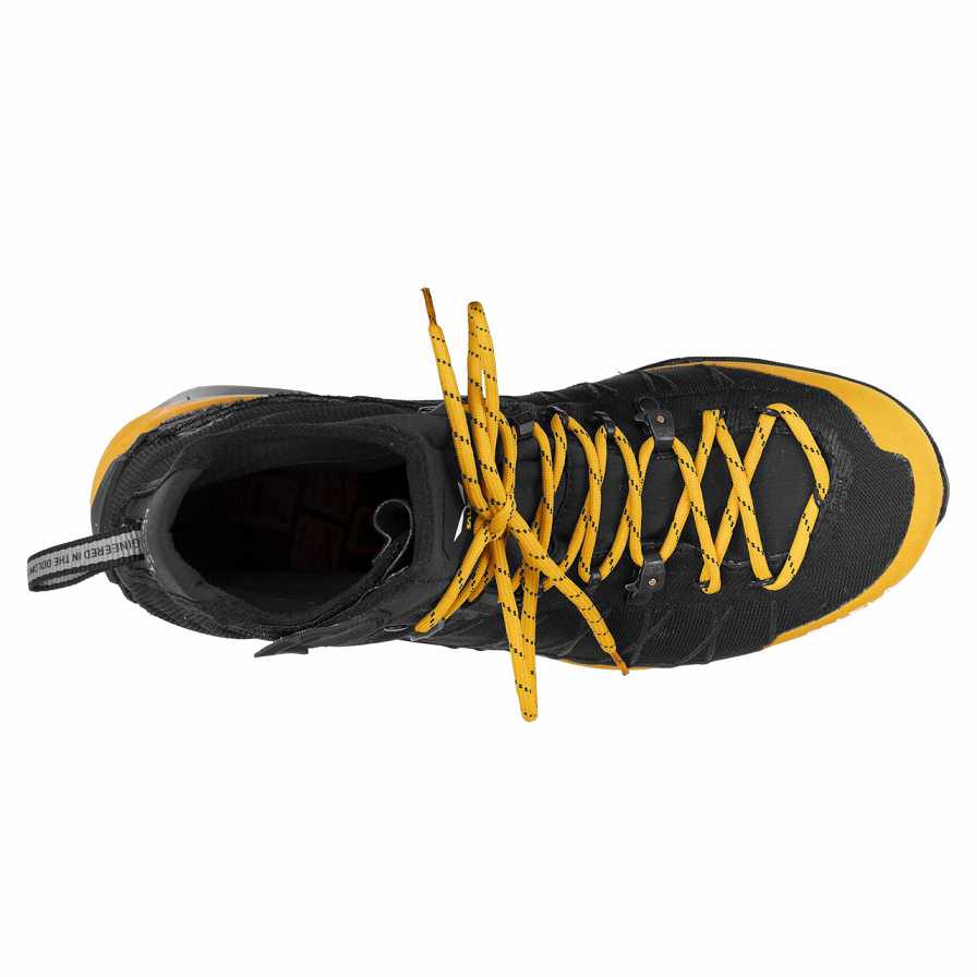 Men Salewa Ortles Light Mid Ptx Mountaineering Boots Gold / Black | S-2708349