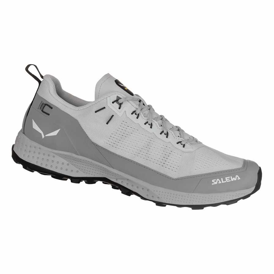 Men Salewa Pedroc Air Hiking Shoes White / Light Grey | S-4230789