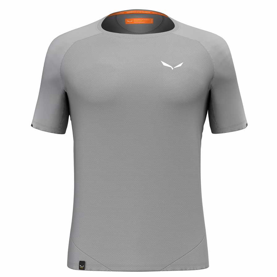 Men Salewa Pedroc Ptc Delta T Shirts Grey | S-1095847