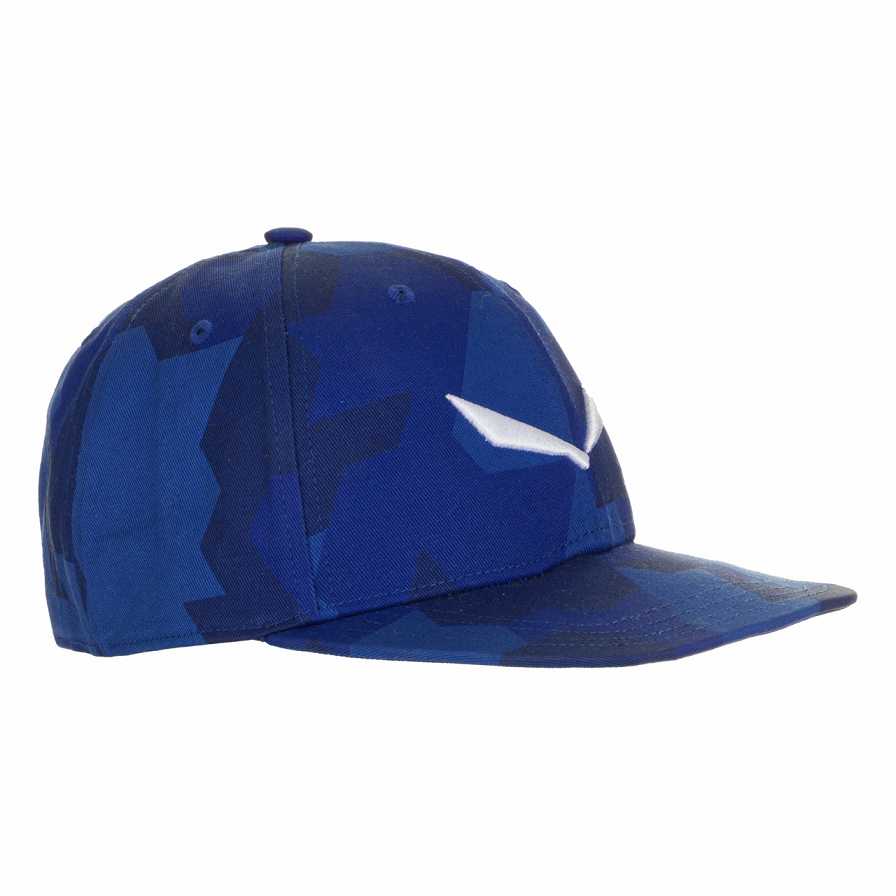 Men Salewa Puez Camou Cap Blue | S-0514893