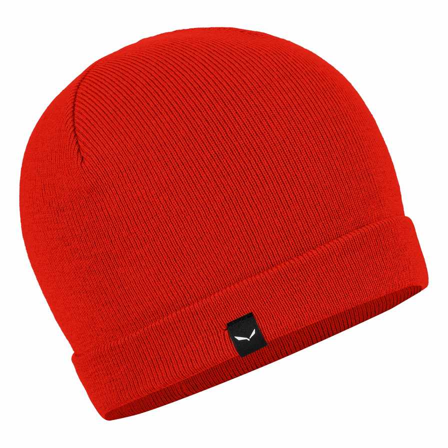 Men Salewa Puez Merino Beanie Red | S-1608975