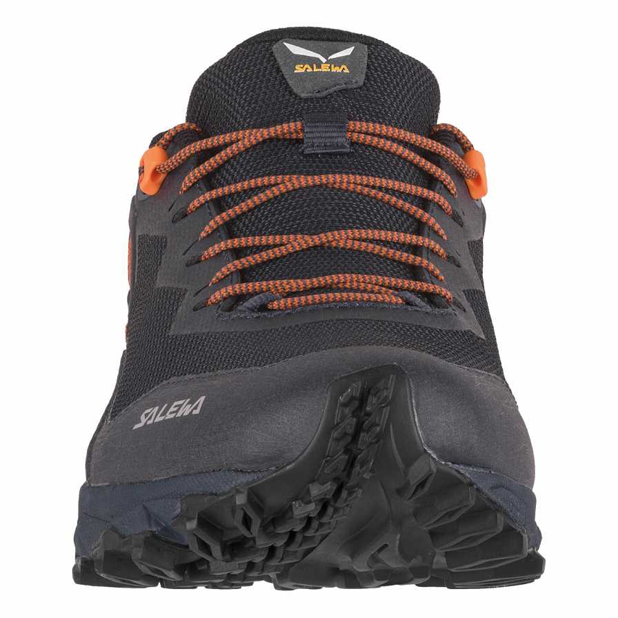 Men Salewa Ultra Train 3 Hiking Shoes Black | S-3980247