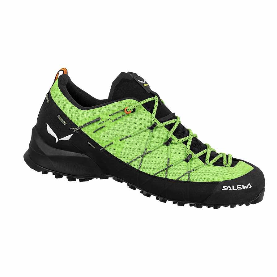 Men Salewa Wildfire 2 Approach Shoes Green / Black | S-2375968