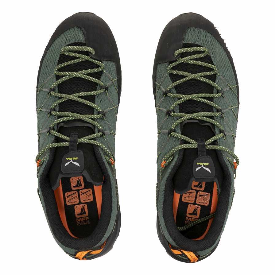 Men Salewa Wildfire 2 Approach Shoes Green / Black | S-4120765