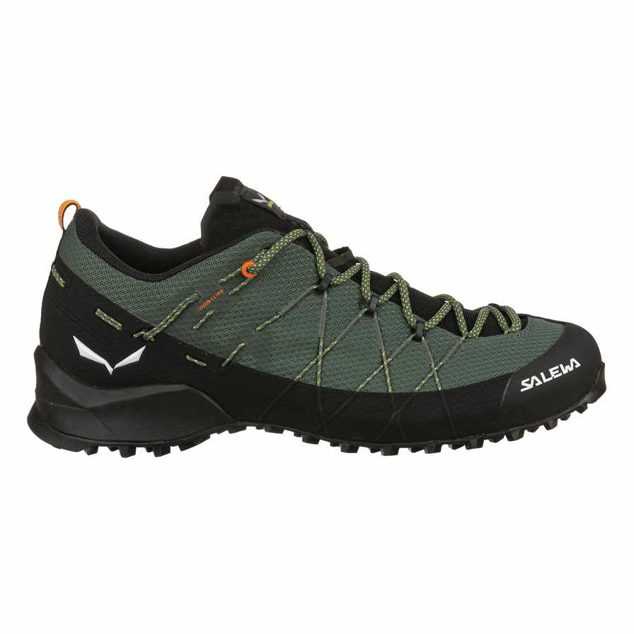 Men Salewa Wildfire 2 Approach Shoes Green / Black | S-4120765