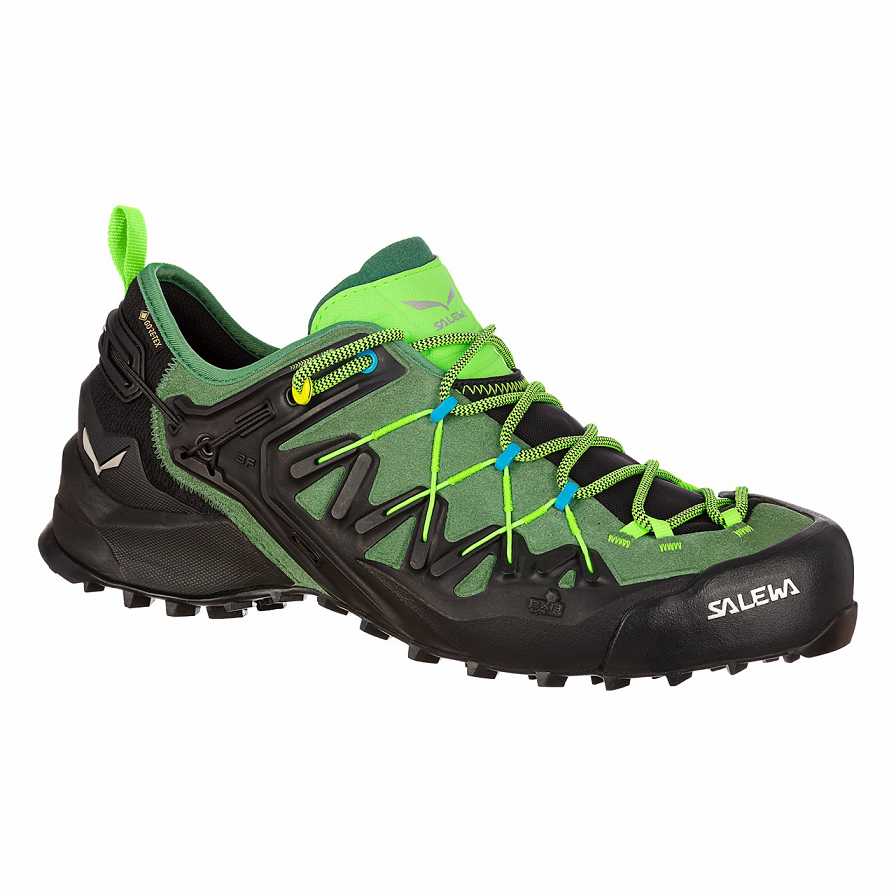 Men Salewa Wildfire Edge GORE-TEX® Approach Shoes Green / Green | S-7250948