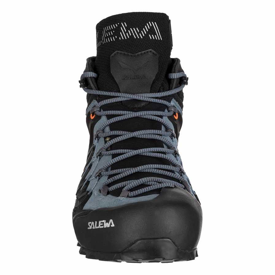 Men Salewa Wildfire Edge Mid GORE-TEX® Approach Shoes Blue / Black | S-0348615