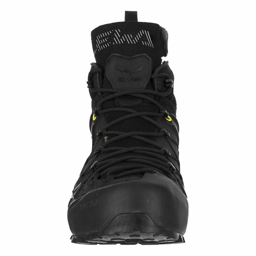 Men Salewa Wildfire Edge Mid GORE-TEX® Approach Shoes Black / Black | S-0129834