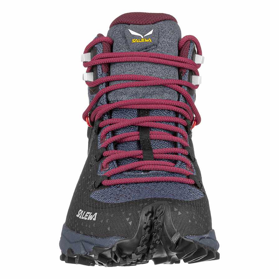 Women Salewa Alpenrose 2 Mid GORE-TEX® Hiking Shoes Black / Brown | S-9167082