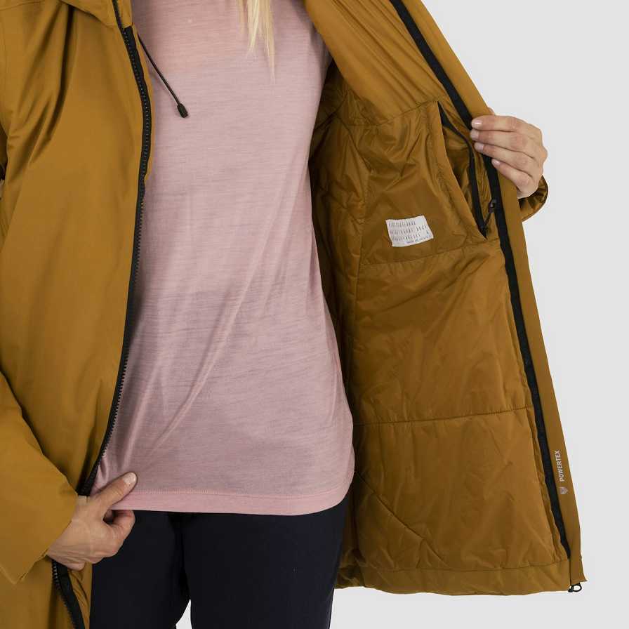 Women Salewa Fanes 2l Ptx Shell Jackets Beige Brown | S-0734286