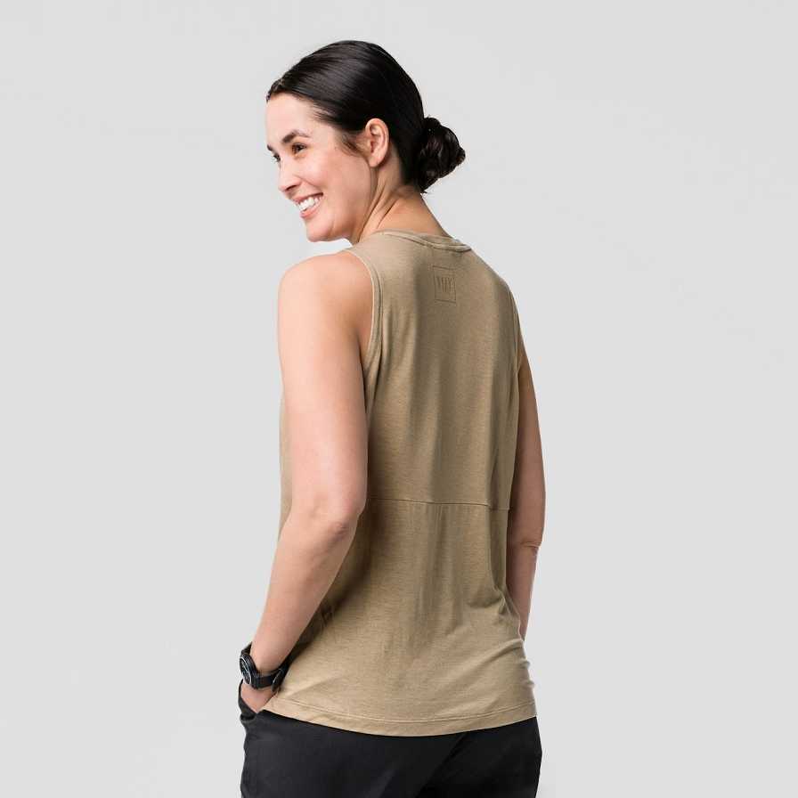 Women Salewa Fanes Am T Shirts Beige | S-2657134