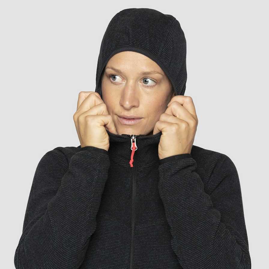 Women Salewa Nuvolo Pl Hoodie Black | S-0923476