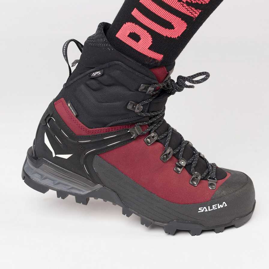 Women Salewa Ortles Ascent Mid GORE-TEX® Mountaineering Boots Red / Black | S-3921805