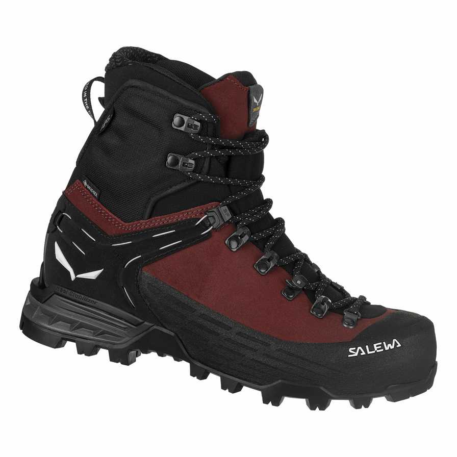 Women Salewa Ortles Ascent Mid GORE-TEX® Mountaineering Boots Red / Black | S-3921805