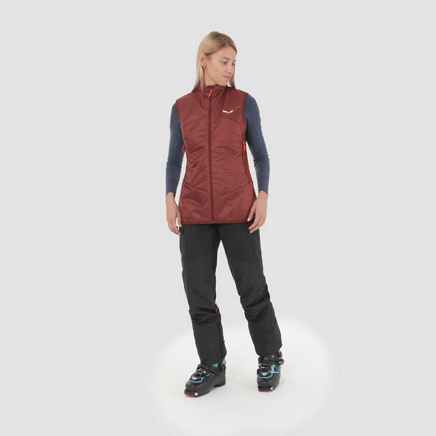 Women Salewa Ortles Hyb Vest Red | S-8021769