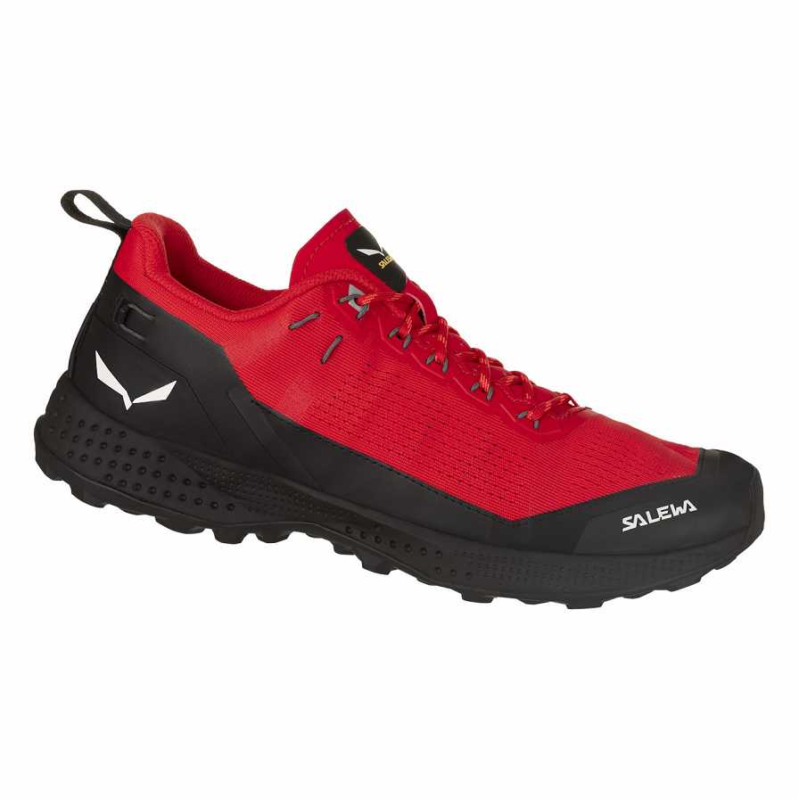 Women Salewa Pedroc Air Hiking Shoes Red / Black | S-8934567