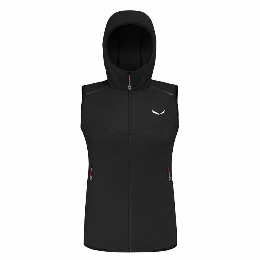 Women Salewa Pedroc Dst Vest Black | S-0659814