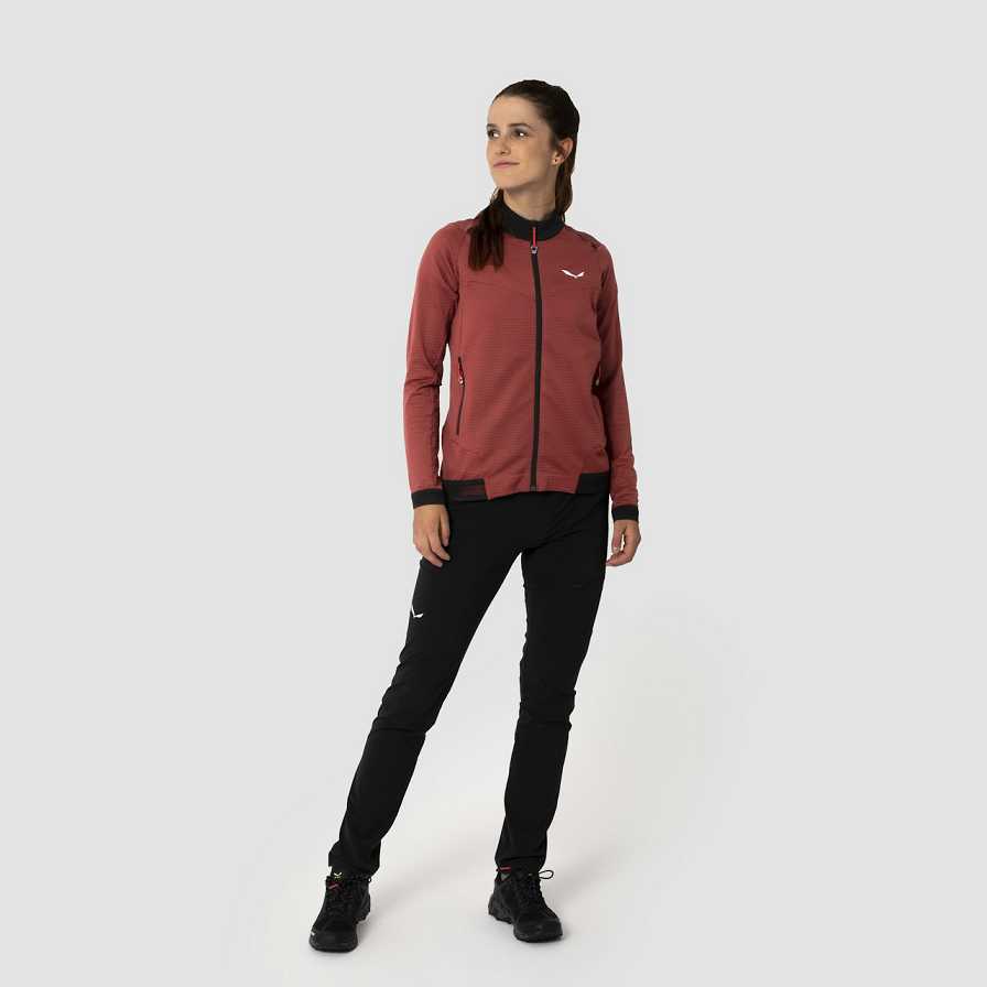 Women Salewa Pedroc Pl 2 Fleece Jackets Red | S-7602951