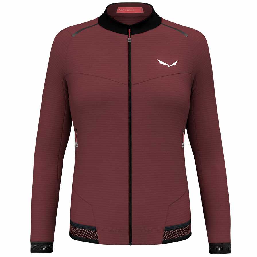 Women Salewa Pedroc Pl 2 Fleece Jackets Red | S-7602951