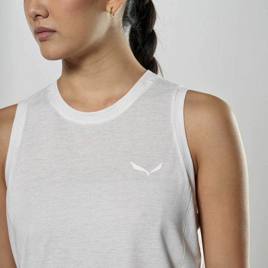 Women Salewa Puez Dry Base Layer White | S-0245368