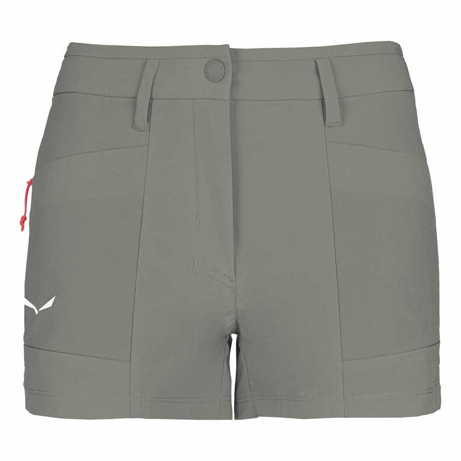 Women Salewa Puez Dst Shorts Green Grey | S-1874029