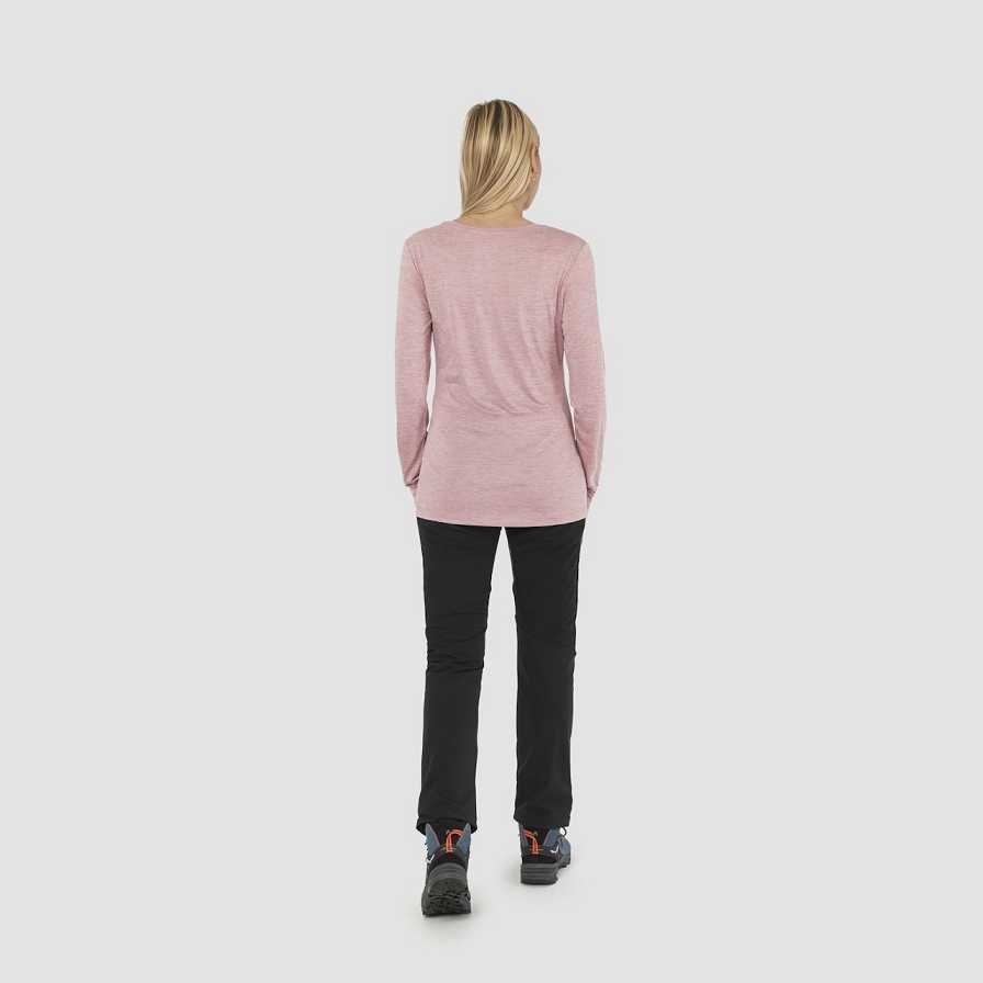 Women Salewa Puez Melange Dry Base Layer Pink | S-2495736