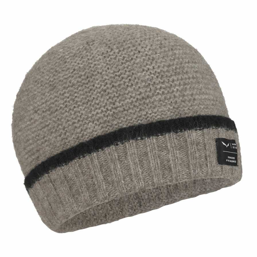 Women Salewa Sarner Wool Beanie Beige | S-3904157