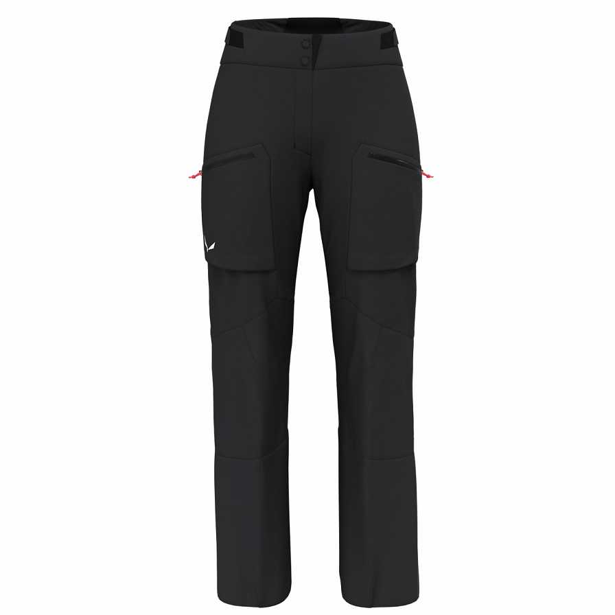 Women Salewa Sella 3l Ptx Shell Pants Black | S-8062973