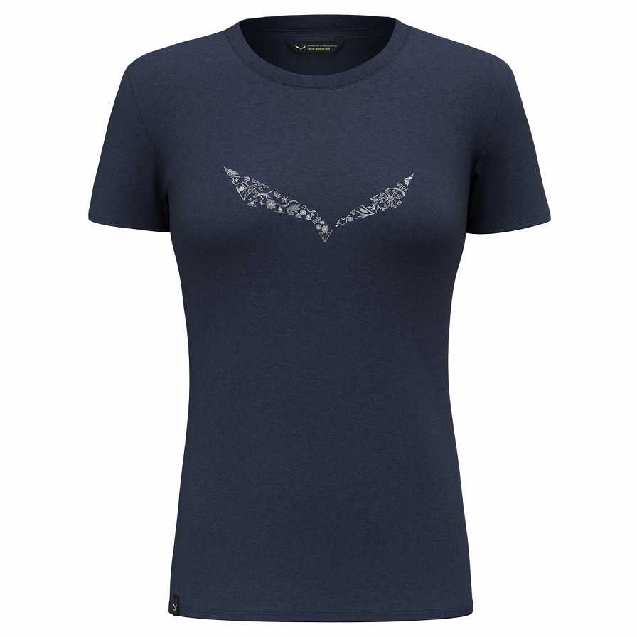 Women Salewa Solidlogo Dri-Release® Base Layer Blue Navy | S-0378629