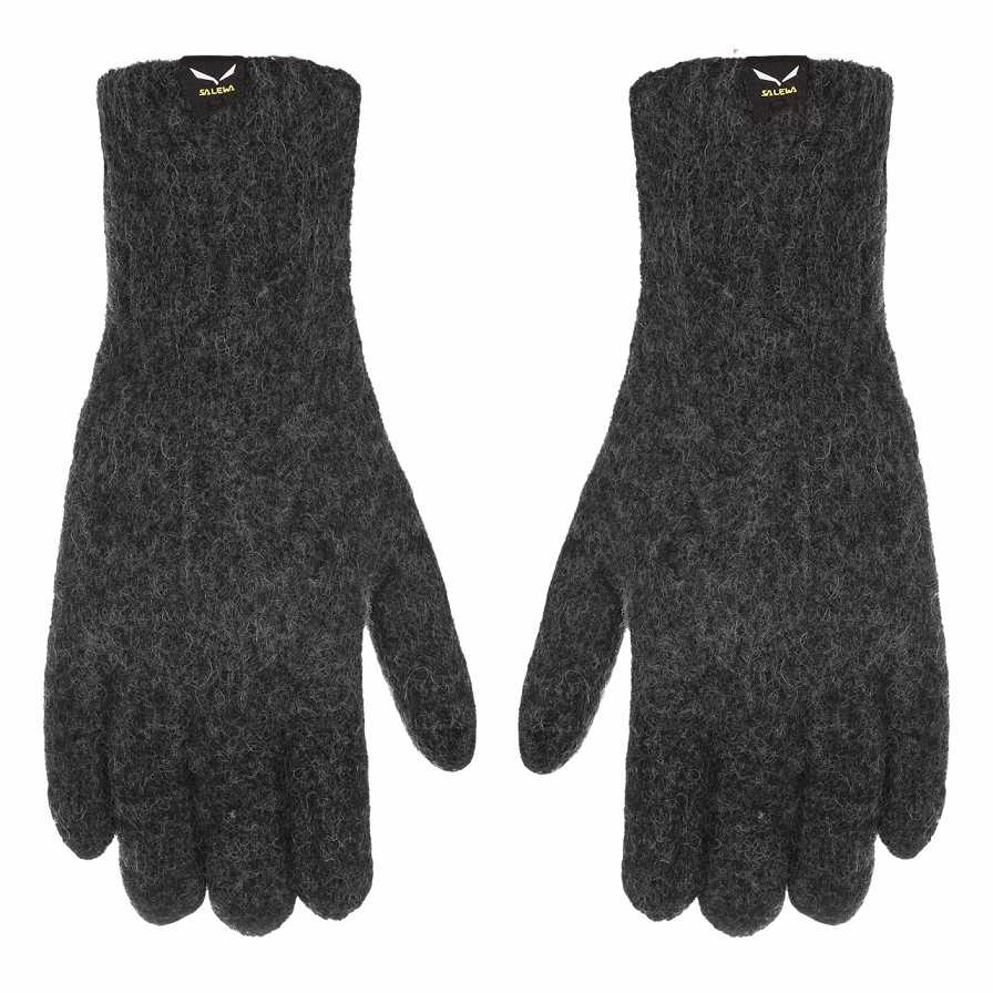 Women Salewa Walk Wool Gloves Grey Dark Grey | S-7425380